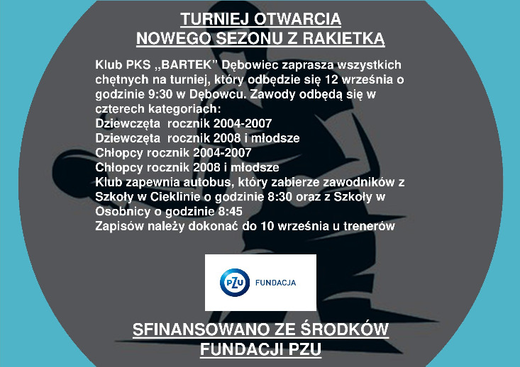 Turniej tenisa stołowego - PKS „Bartek” Dębowiec