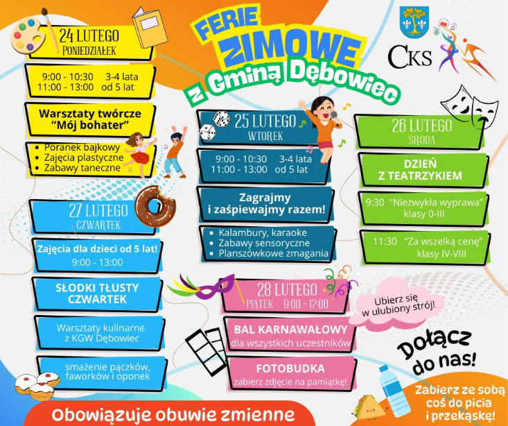 Ferie Zimowye z Gminą Dębowiec