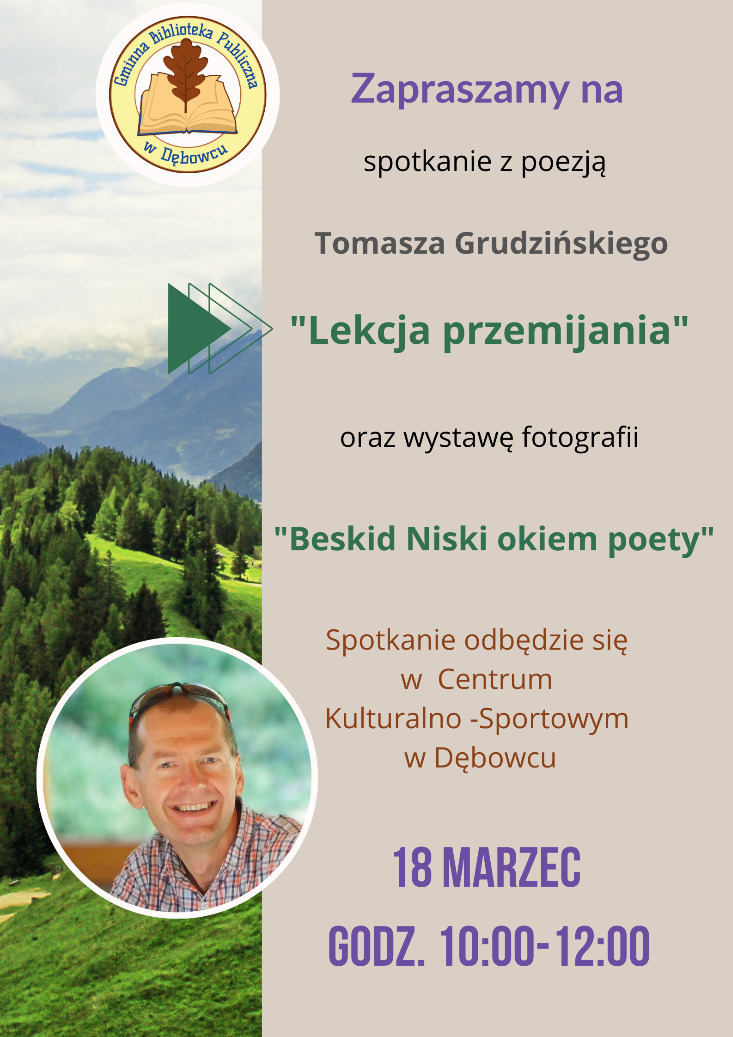 Spotkanie z poezją Tomasza Grudzińskiego