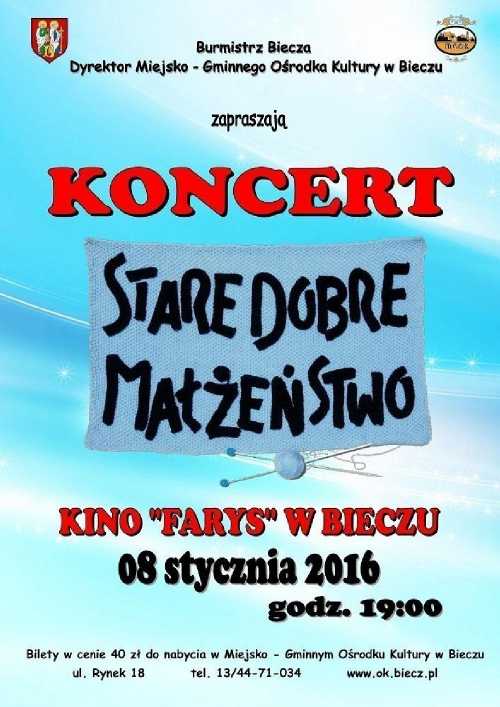 Miejsko-Gminny Ośrodek Kultury w Bieczu - Koncert Starego Dobrego Małżeństwa